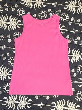 Girl’s Pink Ribbed Tank Top